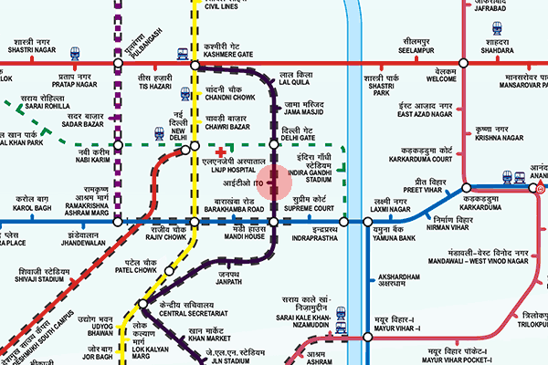 ITO station map