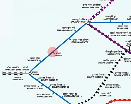 Nawada station map