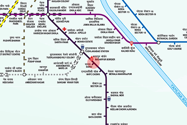 Sarai station map