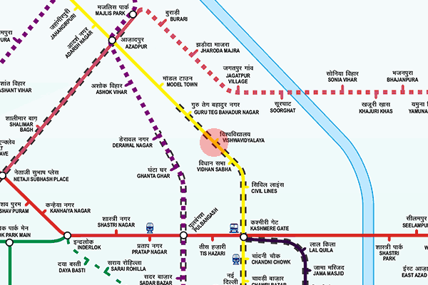 Vishwa Vidyalaya station map