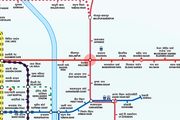 Welcome station map