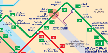 Abu Hail station map