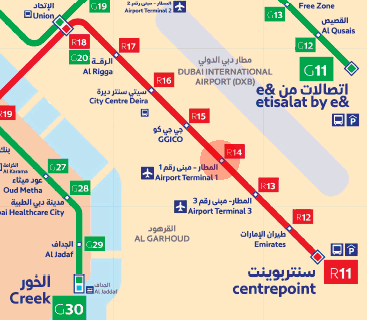 Airport Terminal 1 station map