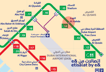 Al Nahda station map