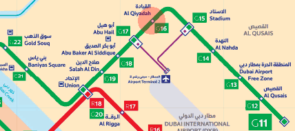 Al Qiyadah station map