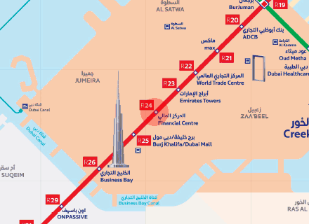 Financial Centre station map