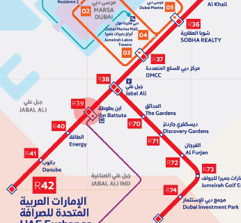 Ibn Battuta station map