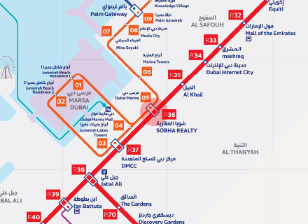 Sobha Realty station map