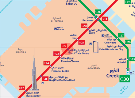 World Trade Centre station map