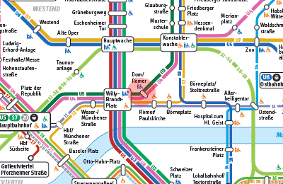 Dom/Romer station map
