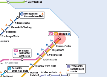 Enkheim station map