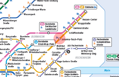 Johanna-Tesch-Platz station map