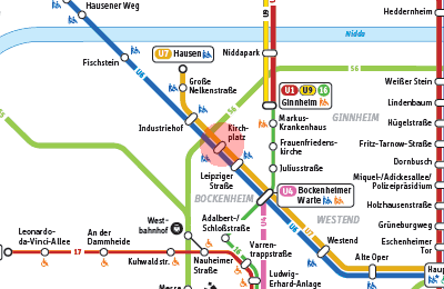 Kirchplatz station map