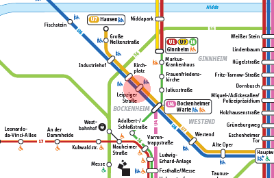 Leipziger Strasse station map