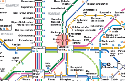 Musterschule station map