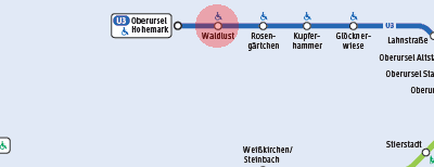 Waldlust station map