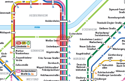 Weisser Stein station map