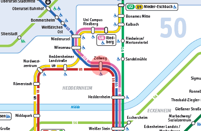 Zeilweg station map