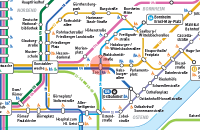 Zoo station map