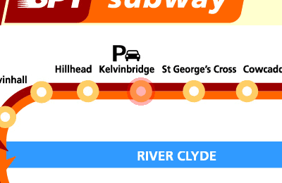 Kelvinbridge station map