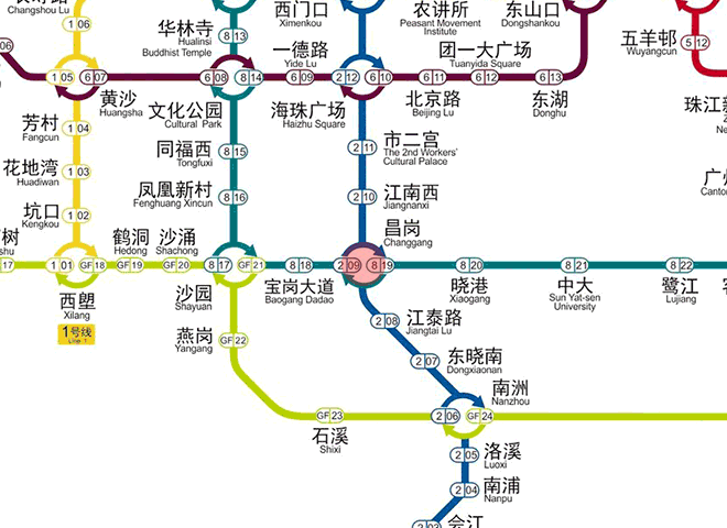 Changgang station map