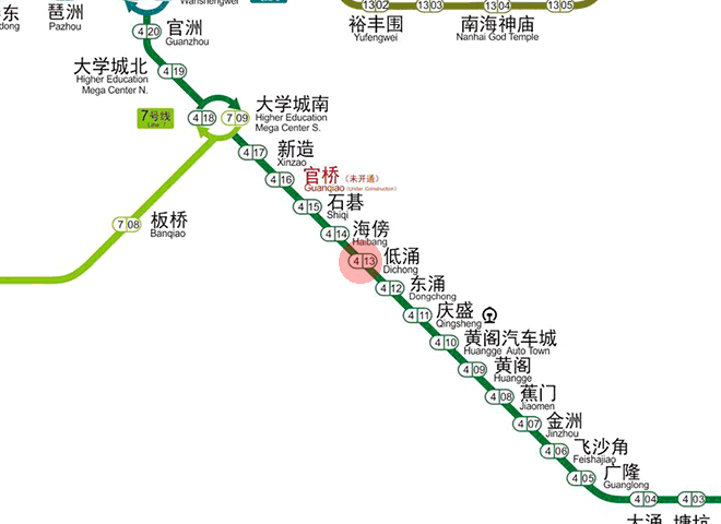 Dichong station map