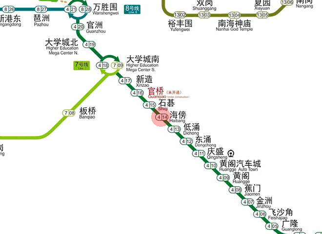 Haibang station map