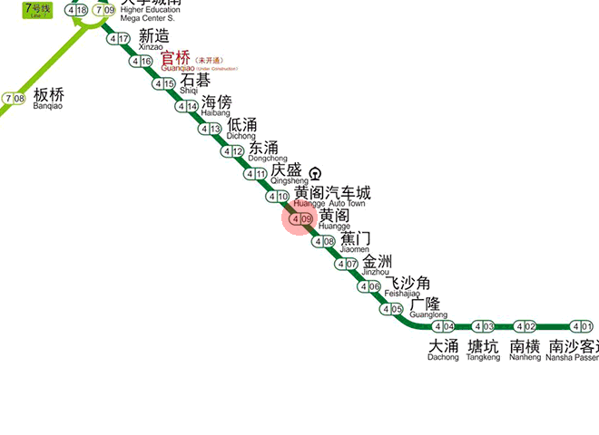 Huangge station map