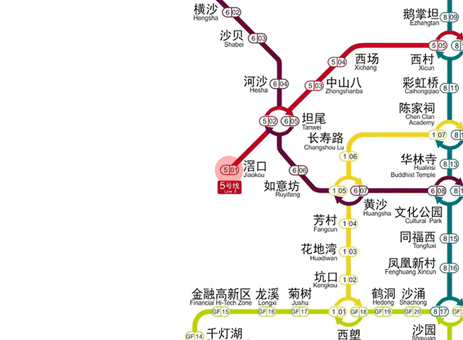 Jiaokou station map