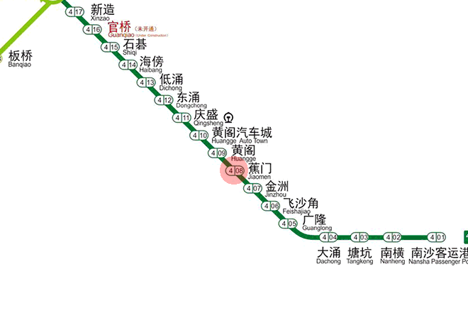 Jiaomen station map