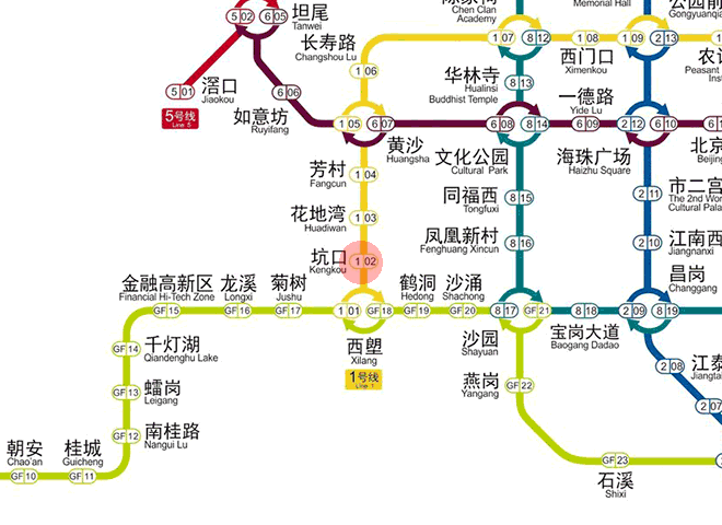 Kengkou station map