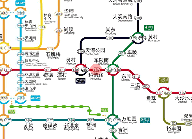 Keyun Lu station map