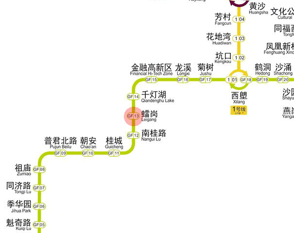 Leigang station map