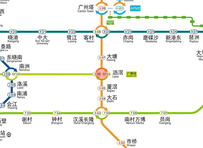 Lijiao station map