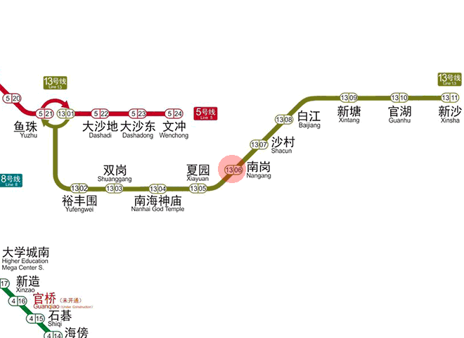 Nangang station map