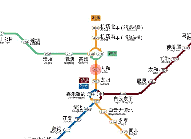 Renhe station map