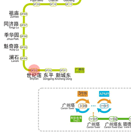 Shijilian station map