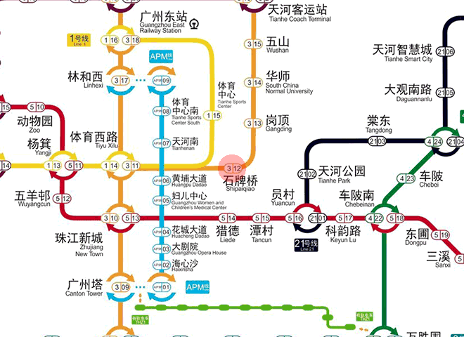 Shipaiqiao station map