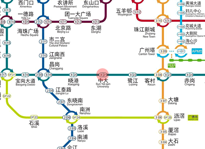 Sun Yat-Sen University station map