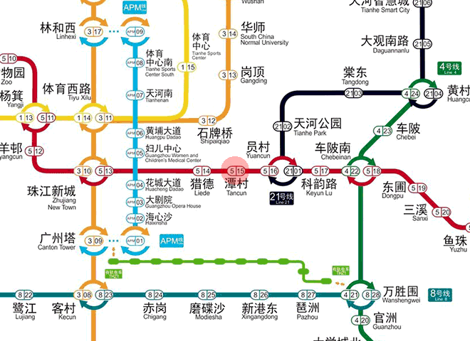 Tancun station map
