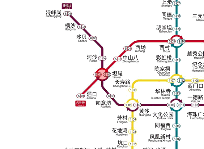 Tanwei station map