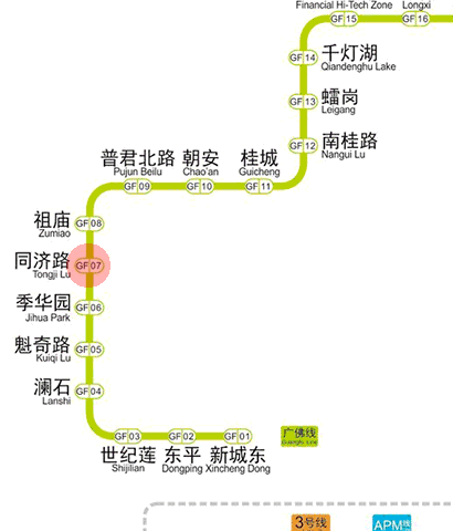 Tongji Lu station map