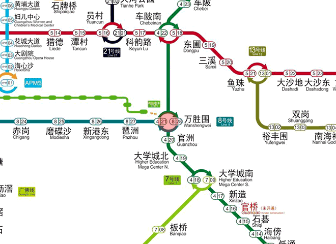 Wanshengwei station map