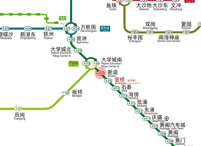 Xinzao station map