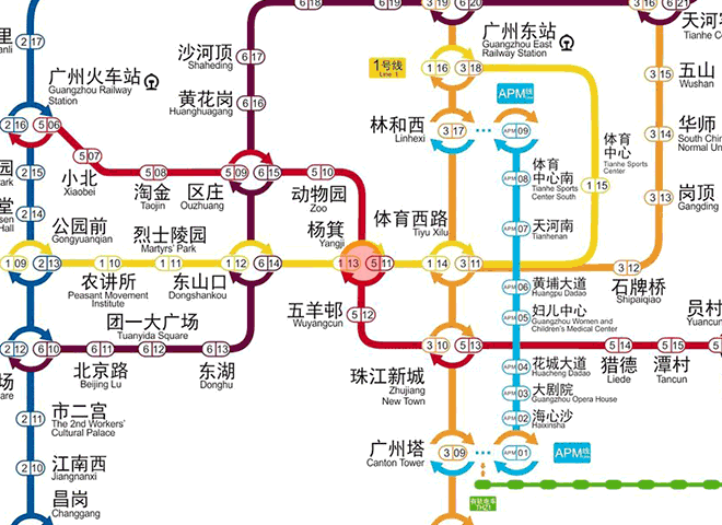 Yangji station map
