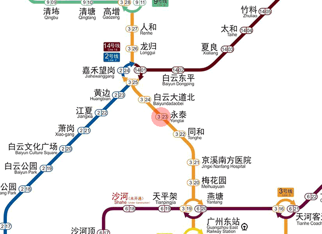 Yongtai station map