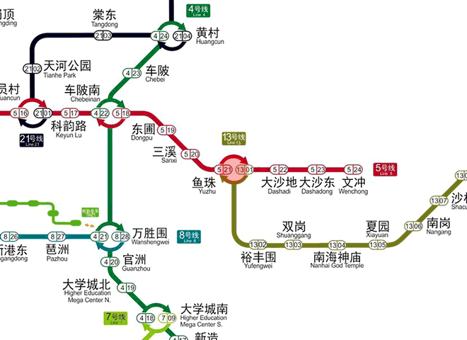 Yuzhu station map