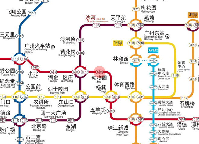 Zoo station map