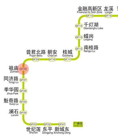 Zumiao station map