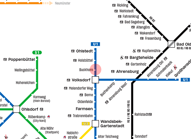 Buckhorn station map